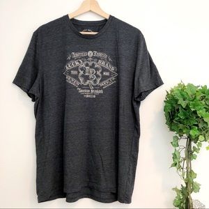 Lucky Brand | Gray Luckybranded short sleeve, XL